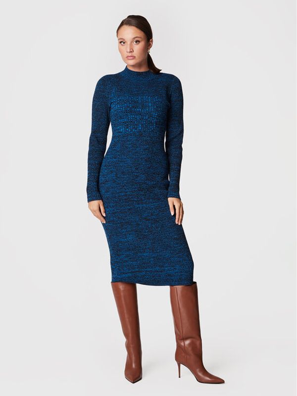 Gestuz Gestuz Плетена рокля Frejagz 10906398 Тъмносин Slim Fit