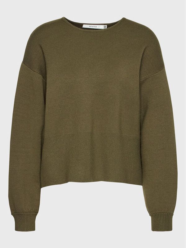 Gestuz Gestuz Пуловер Talli 10905938 Зелен Loose Fit