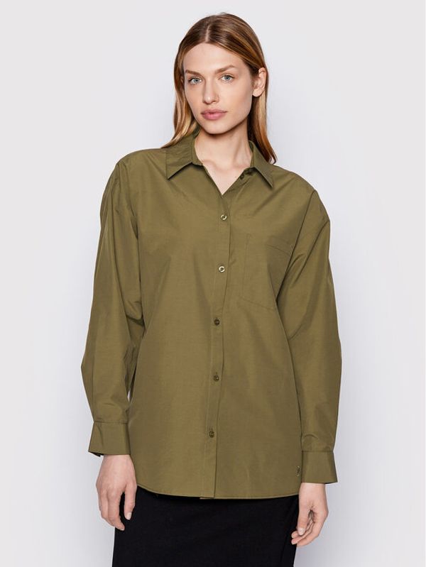 Gestuz Gestuz Риза Bernadette 10906313 Зелен Relaxed Fit