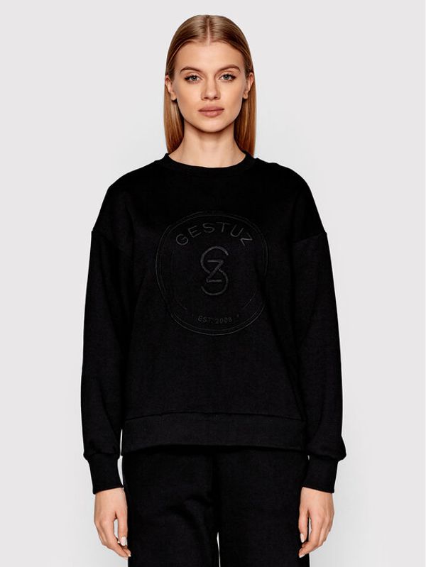 Gestuz Gestuz Суитшърт Birtagz 10905870 Черен Loose Fit