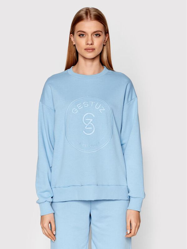 Gestuz Gestuz Суитшърт Birtagz Logo 10905870 Син Relaxed Fit