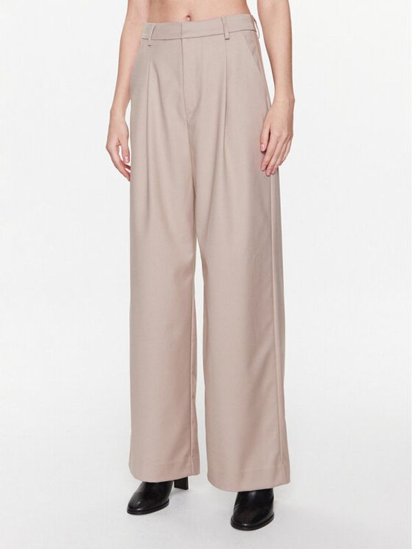 Gestuz Gestuz Текстилни панталони Paula 10906861 Бежов Wide Leg