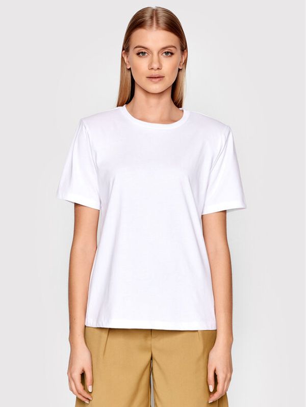 Gestuz Gestuz Тишърт Jorygz 10904992 Бял Regular Fit