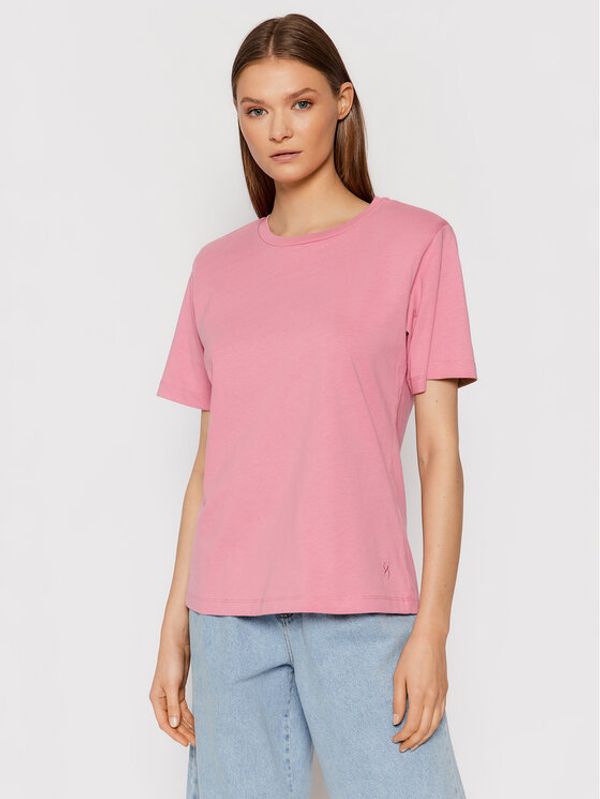 Gestuz Gestuz Тишърт Jorygz 10904992 Розов Regular Fit