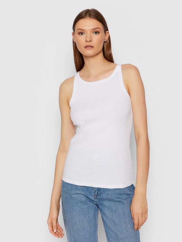 Gestuz Gestuz топ Rollagz 10903393 Бял Slim Fit