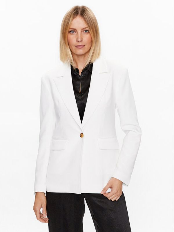 Gina Tricot Gina Tricot Блейзър Mille 19190 Бял Regular Fit