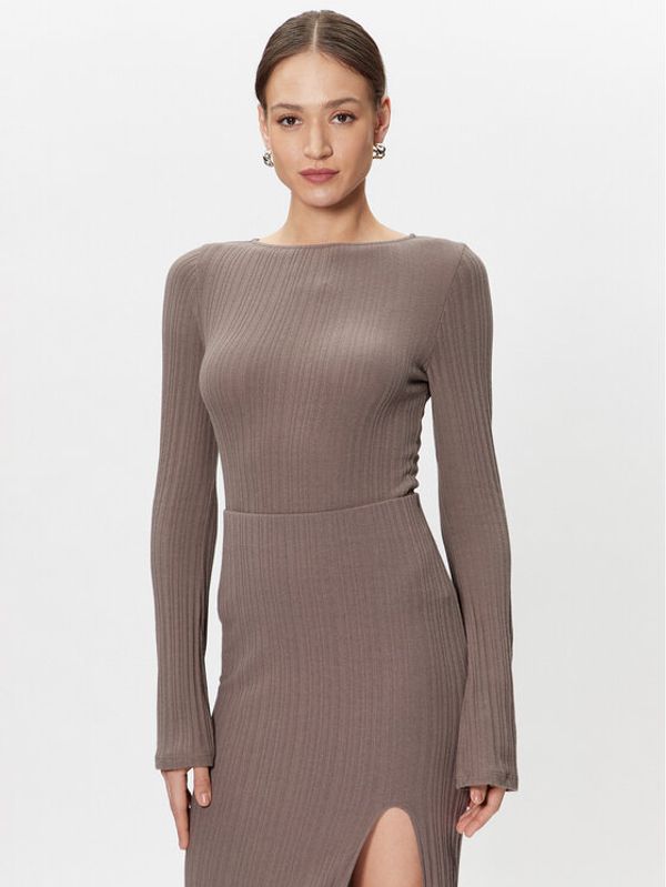 Gina Tricot Gina Tricot Блуза 18688 Бежов Slim Fit