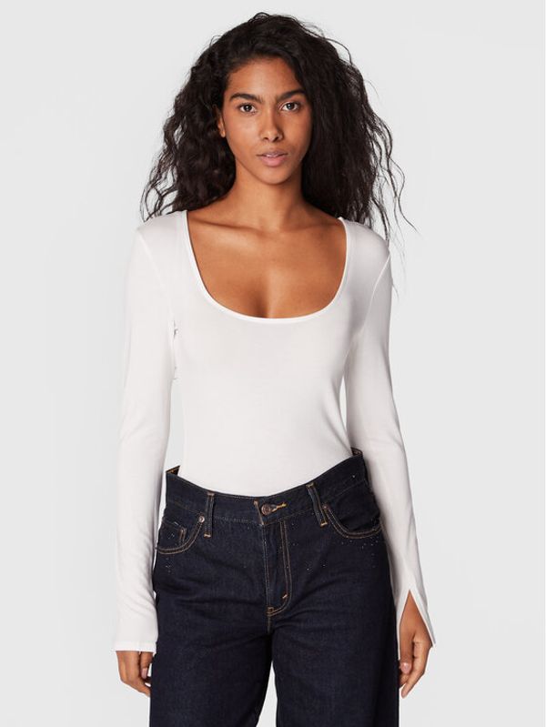 Gina Tricot Gina Tricot Блуза Agnes 16981 Бял Regular Fit