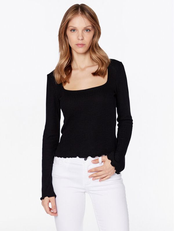 Gina Tricot Gina Tricot Блуза Alba 18689 Черен Regular Fit