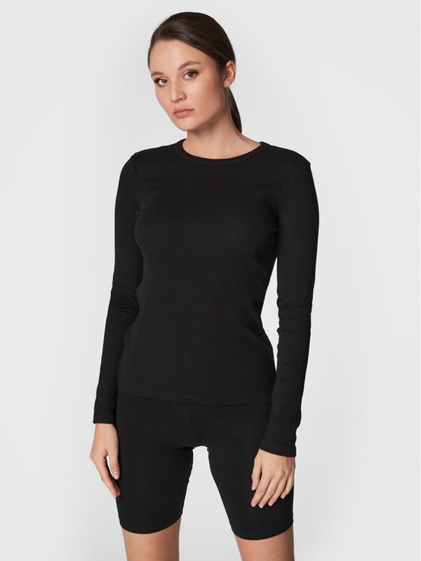 Gina Tricot Gina Tricot Блуза Basic 18863 Черен Regular Fit