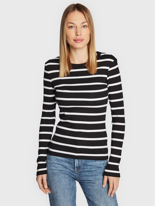 Gina Tricot Gina Tricot Блуза Basic 18863 Черен Regular Fit