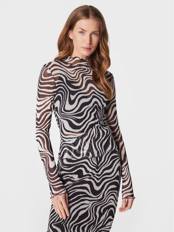 Gina Tricot Gina Tricot Блуза Carro 17355 Черен Regular Fit