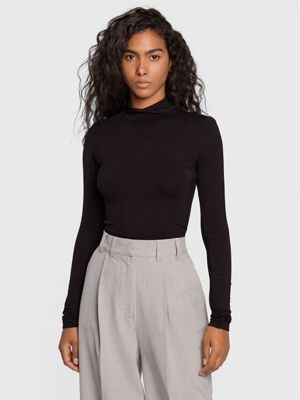 Gina Tricot Gina Tricot Блуза Dorsia 86530 Черен Slim Fit