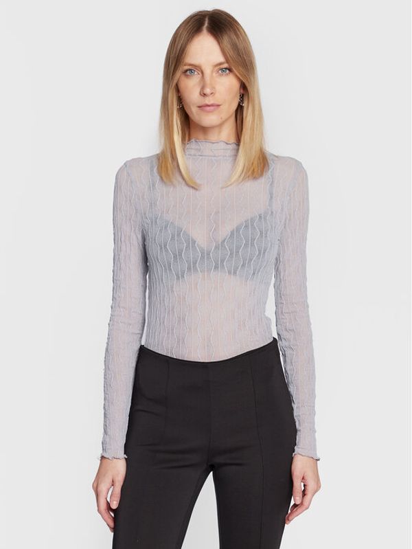 Gina Tricot Gina Tricot Блуза Everly 17923 Син Slim Fit