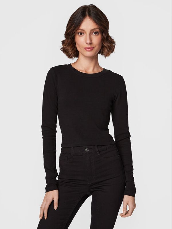 Gina Tricot Gina Tricot Блуза Matilda 17618 Черен Slim Fit