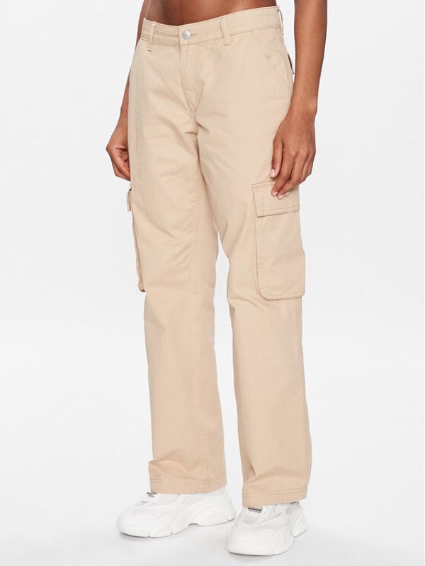 Gina Tricot Gina Tricot Дънки Cargo 18418 Бежов Regular Fit