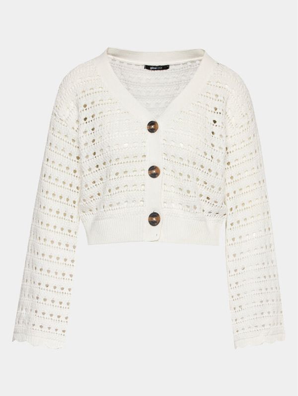 Gina Tricot Gina Tricot Кардиган 19543 Бял Regular Fit