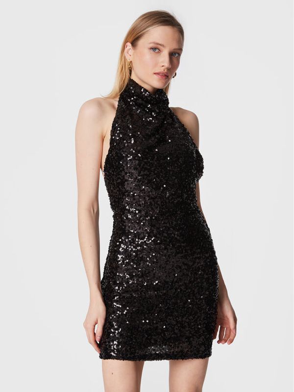 Gina Tricot Gina Tricot Коктейлна рокля Joy 18579 Черен Slim Fit