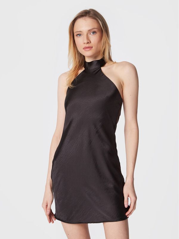 Gina Tricot Gina Tricot Коктейлна рокля Nathalia 18558 Черен Fitted Fit