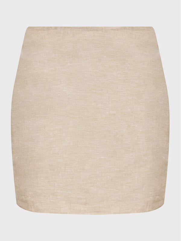 Gina Tricot Gina Tricot Миди пола 19942 Бежов Regular Fit