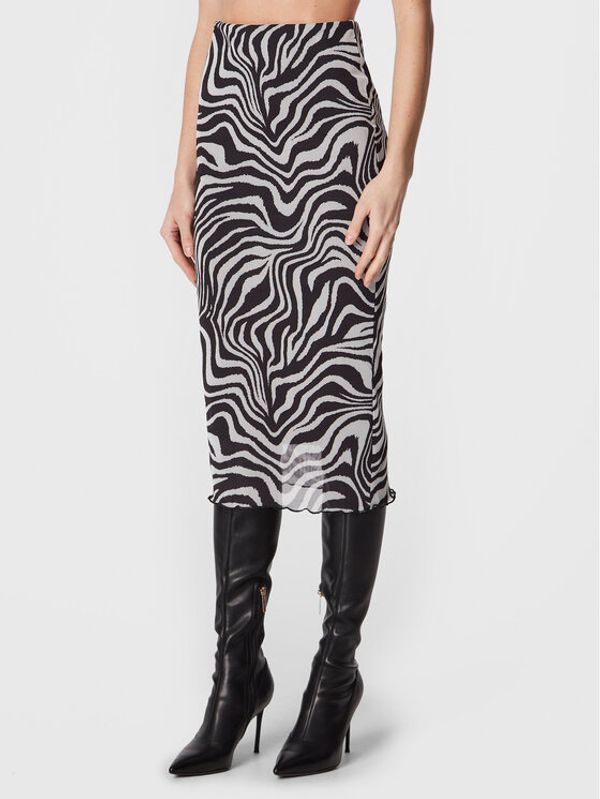 Gina Tricot Gina Tricot Миди пола Carro 17354 Черен Regular Fit