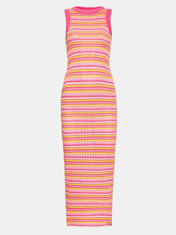 Gina Tricot Gina Tricot Плетена рокля 19800 Розов Slim Fit