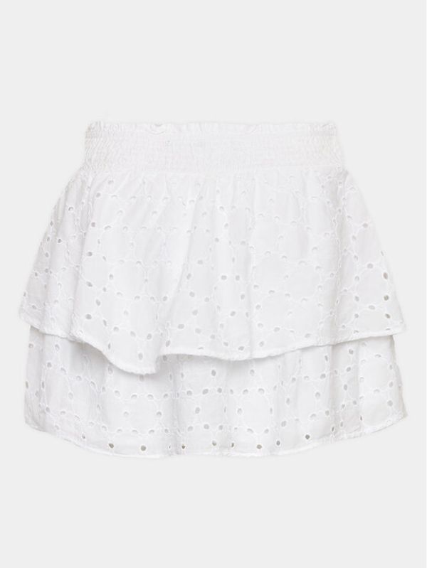 Gina Tricot Gina Tricot Пола Broderie anglaise skirt 19925 Бял Regular Fit