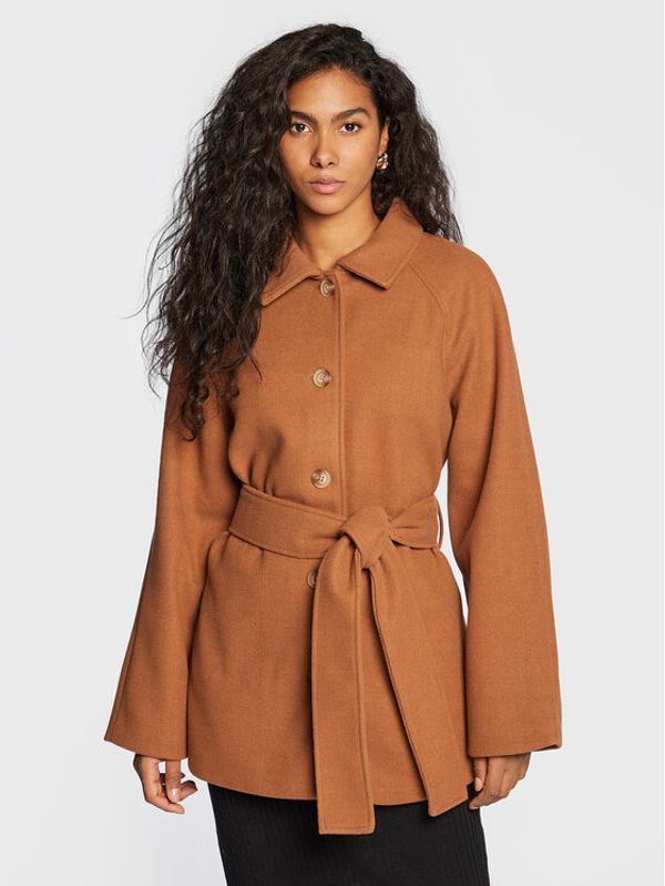 Gina Tricot Gina Tricot Преходно палто Irma 17795 Кафяв Regular Fit