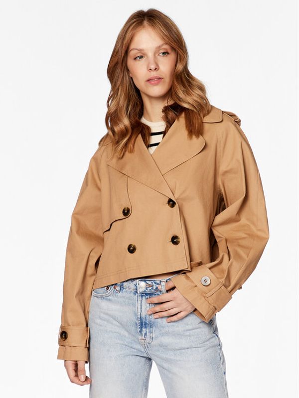 Gina Tricot Gina Tricot Преходно яке Cam 19204 Бежов Relaxed Fit