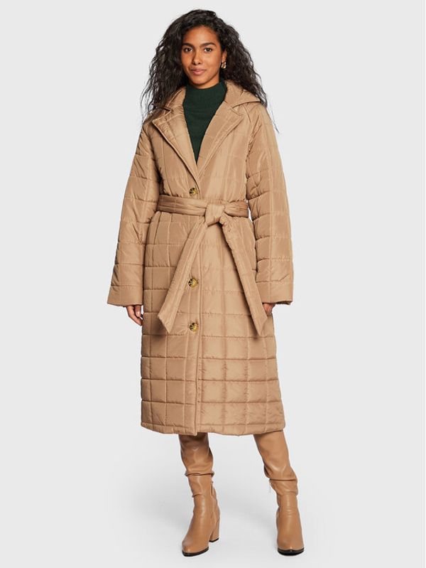 Gina Tricot Gina Tricot Пухено яке Yaya 17764 Бежов Regular Fit