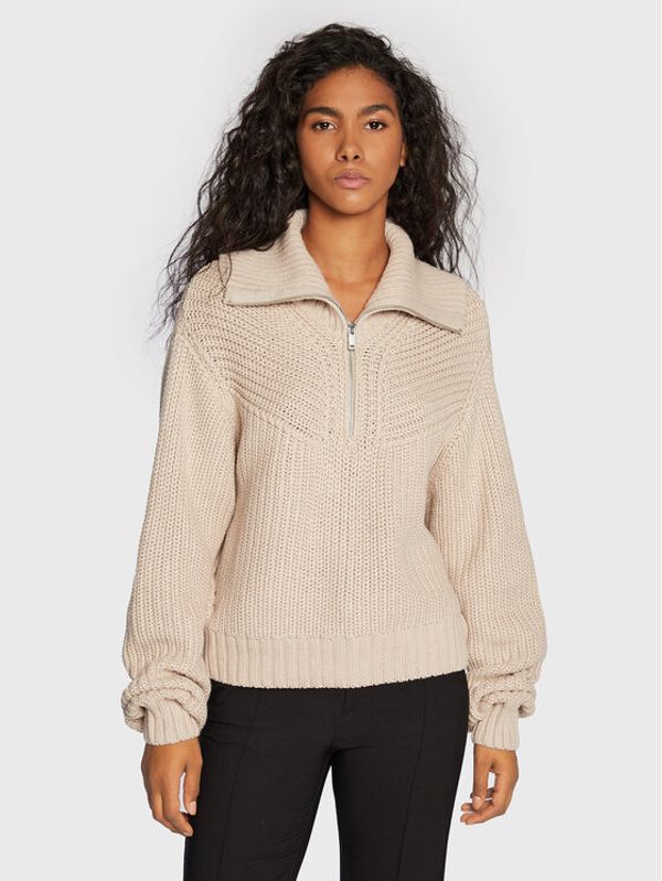Gina Tricot Gina Tricot Пуловер Viviette 17346 Бежов Regular Fit