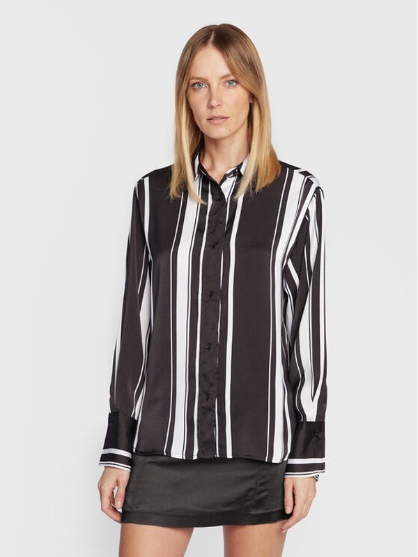 Gina Tricot Gina Tricot Риза Gabriella 18502 Черен Regular Fit