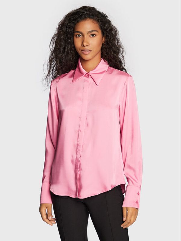 Gina Tricot Gina Tricot Риза Saga 17675 Розов Relaxed Fit