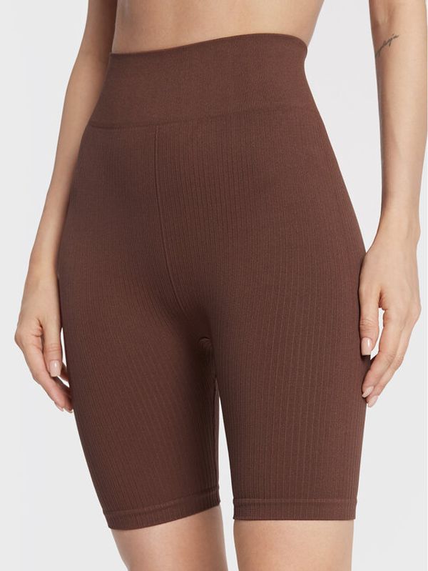 Gina Tricot Gina Tricot Спортни шорти Sky Seamless 16534 Кафяв Slim Fit