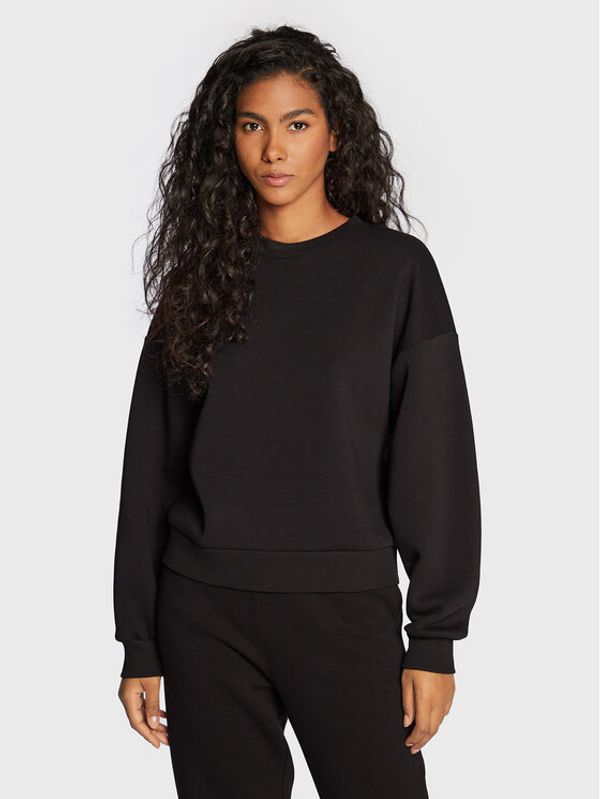 Gina Tricot Gina Tricot Суитшърт Basic 10943 Черен Relaxed Fit