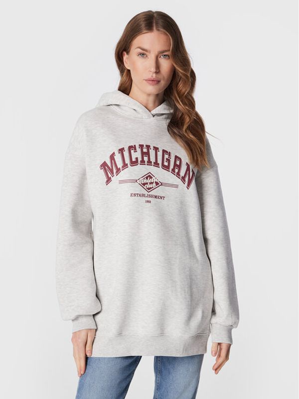 Gina Tricot Gina Tricot Суитшърт Lola 12707 Сив Regular Fit