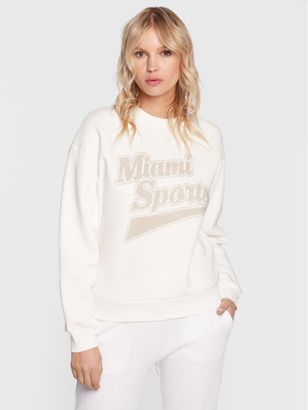 Gina Tricot Gina Tricot Суитшърт Riley 10949 Бял Oversize