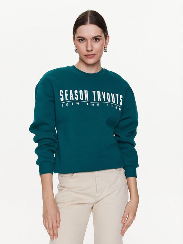 Gina Tricot Gina Tricot Суитшърт Riley 10949 Зелен Oversize