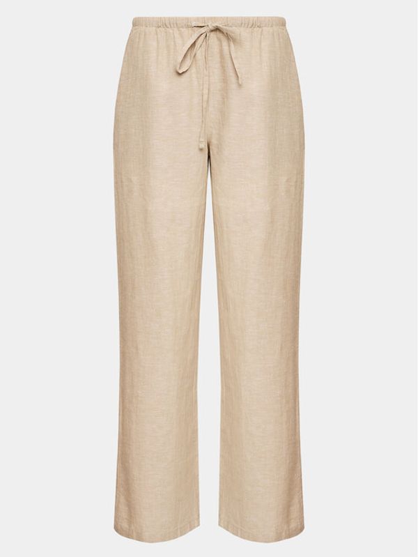 Gina Tricot Gina Tricot Текстилни панталони 19210 Бежов Regular Fit