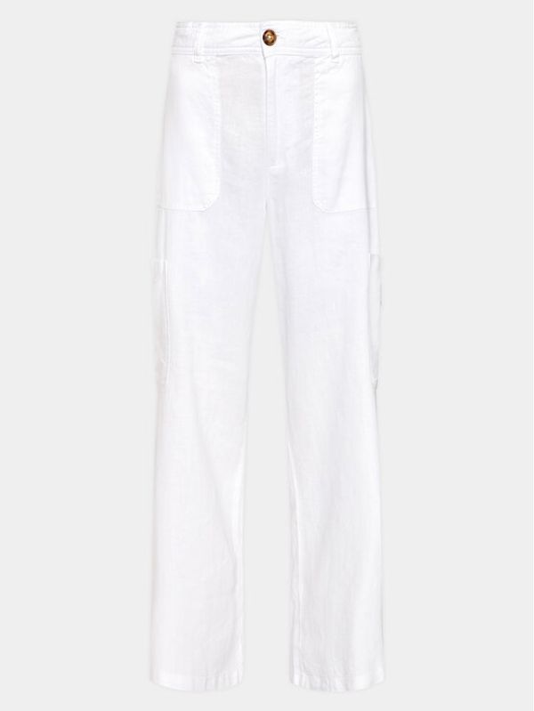 Gina Tricot Gina Tricot Текстилни панталони 19959 Бял Regular Fit