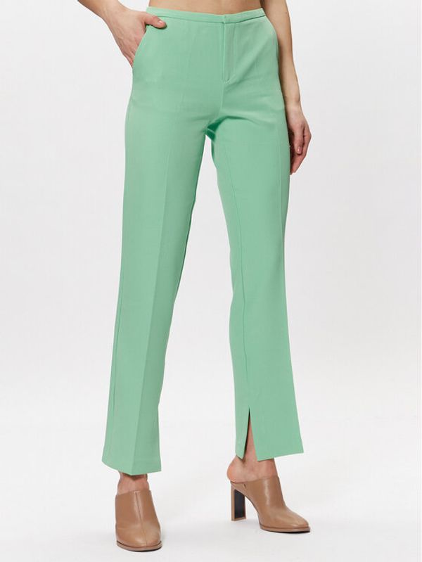 Gina Tricot Gina Tricot Текстилни панталони Jane 19188 Зелен Regular Fit