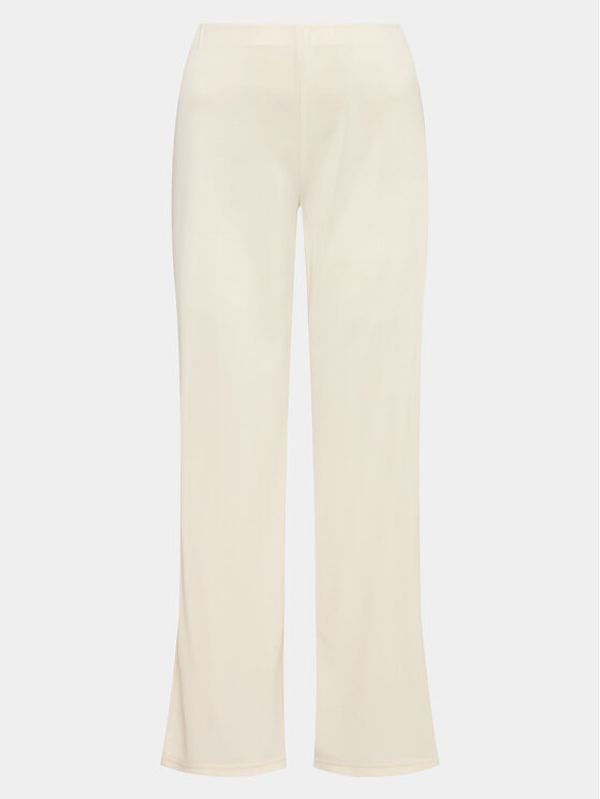 Gina Tricot Gina Tricot Текстилни панталони Wide slit trousers 19421 Бежов Regular Fit