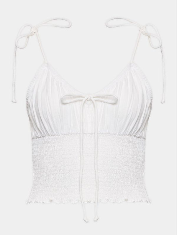 Gina Tricot Gina Tricot топ 19928 Бял Regular Fit