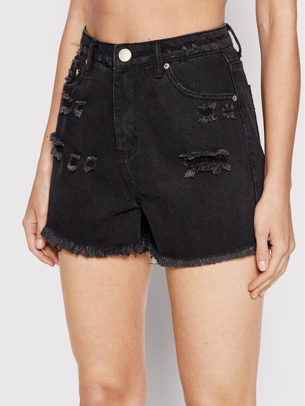 Glamorous Glamorous Дънкови шорти KA6918 Черен Slim Fit