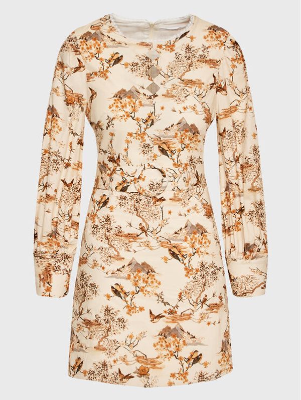 Glamorous Glamorous Ежедневна рокля CK6951 Бежов Slim Fit