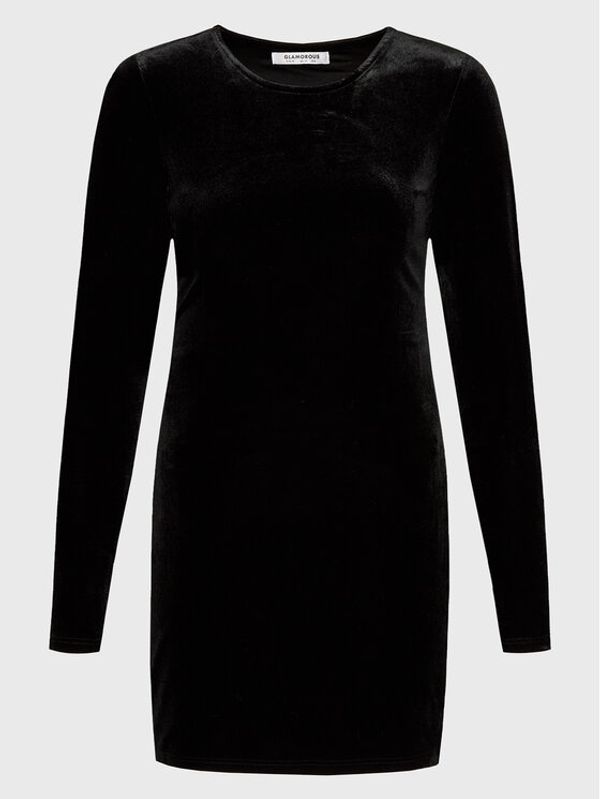 Glamorous Glamorous Коктейлна рокля AN4323 Черен Slim Fit