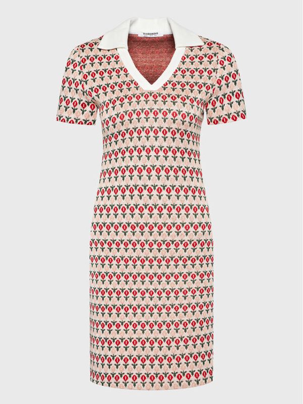 Glamorous Glamorous Плетена рокля AN4242 Бежов Slim Fit