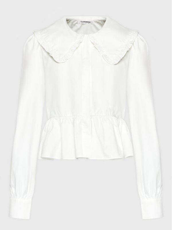 Glamorous Glamorous Риза CK6635 Бял Regular Fit