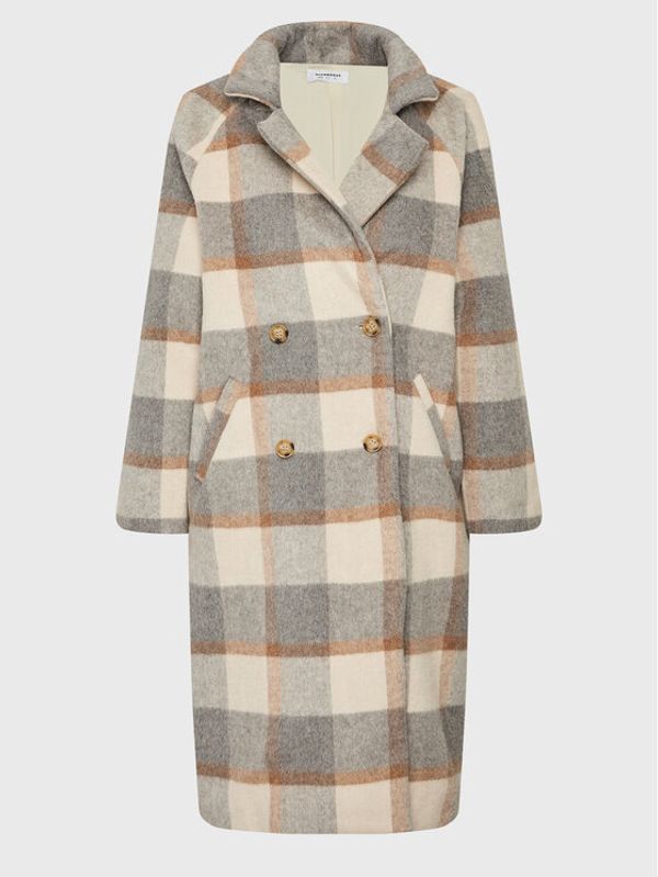 Glamorous Glamorous Вълнено палто KA6826 Сив Regular Fit