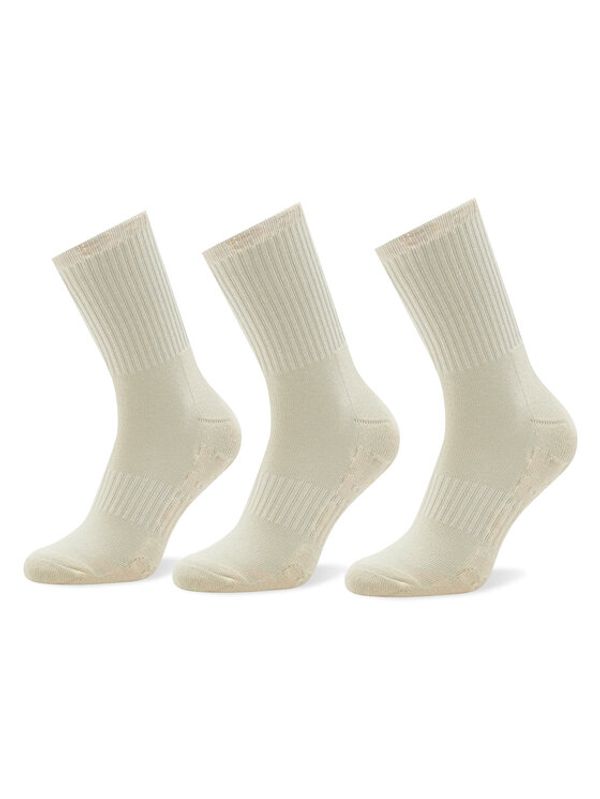 Globe Globe Комплект 3 чифта дълги чорапи мъжки Bleach Free Crew GB72139003 Бежов